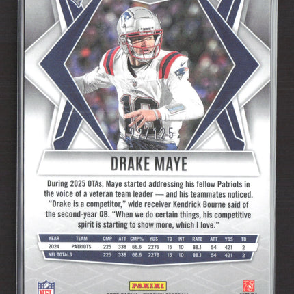 2025 Panini Phoenix Drake Maye #111 Yellow /125