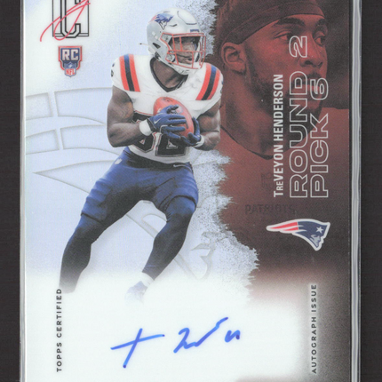 2025 Topps Signature Class TreVeyon Henderson #117 RC Auto Refractor