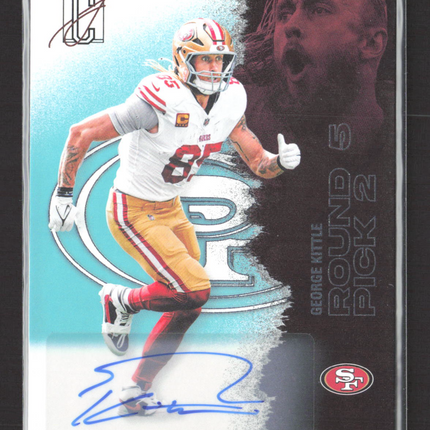 2025 Topps Signature Class George Kittle #53 20/225 Auto Teal