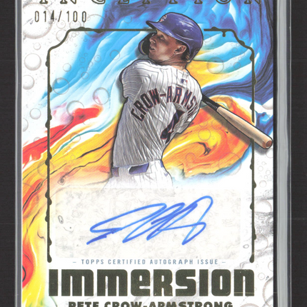 2025 Topps Inception Immersion Pete Crow-Armstrong #IIA-PC 014/100 Auto