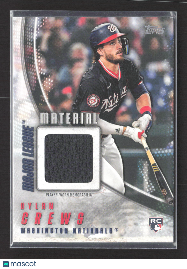 2025 Topps Major League Material Dylan Crews #MLM2-DC Jersey RC