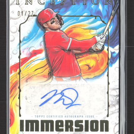 2025 Topps Inception Immersion Autograph Mike Trout #IIA-MT 01/27 Auto