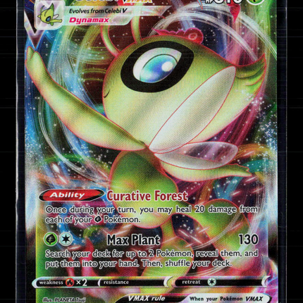 Pokemon 2021 Chilling Reign Celebi VMAX RRR #8/198
