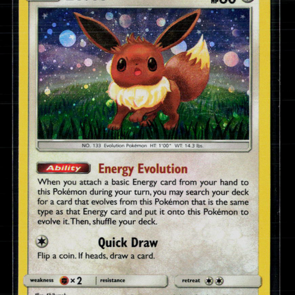 Pokemon 2017 Sun & Moon Eevee #101/149 Cosmos Foil