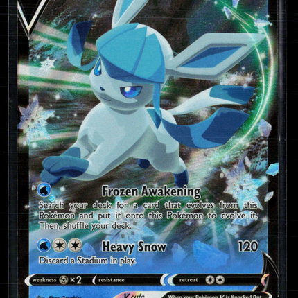 Pokemon 2021 Evolving Skies Glaceon V #40/203