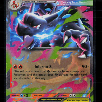Pokemon 2025 Mega Evolution – Phantasmal Flames Mega Charizard X EX RR #13/94
