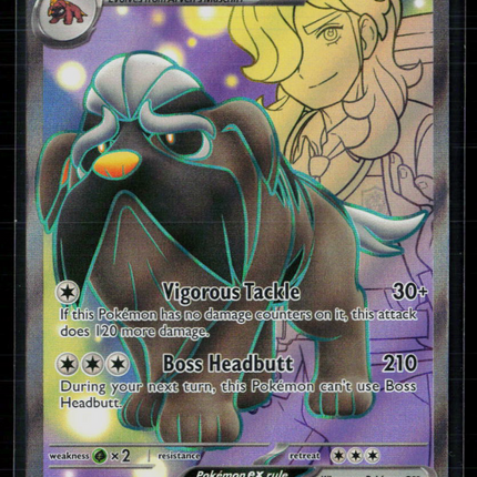 Pokemon 2023 Paradox Rift Arven's Mabosstiff EX FA #218/182