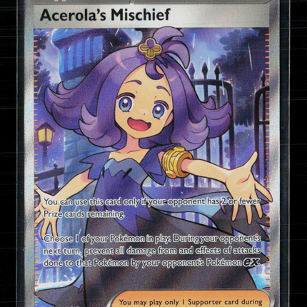Pokemon 2025 Mega Evolution Acerola's Mischief FA #165/132