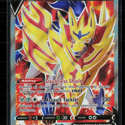 Pokemon 2020 Sword & Shield Zamazenta V FA #196/202