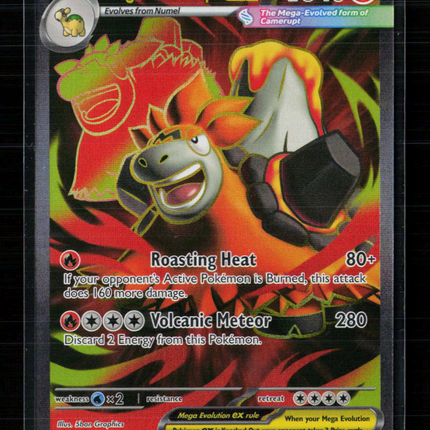 Pokemon 2025 Mega Evolution Mega Camerupt EX FA #156/132