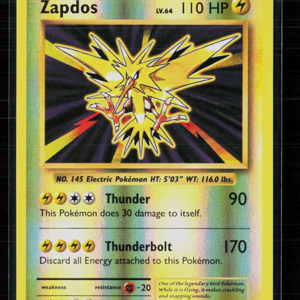 Pokemon 2016 Evolutions Zapdos #42/108 Reverse Foil