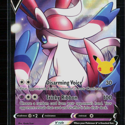 Pokemon 2021 Celebrations Dark Sylveon V FA #SWSH134