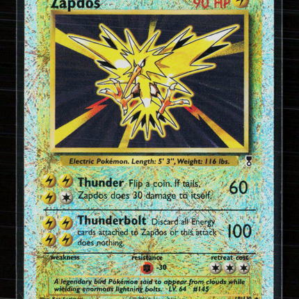 Pokemon 2002 Legendary Collection Zapdos #19/110