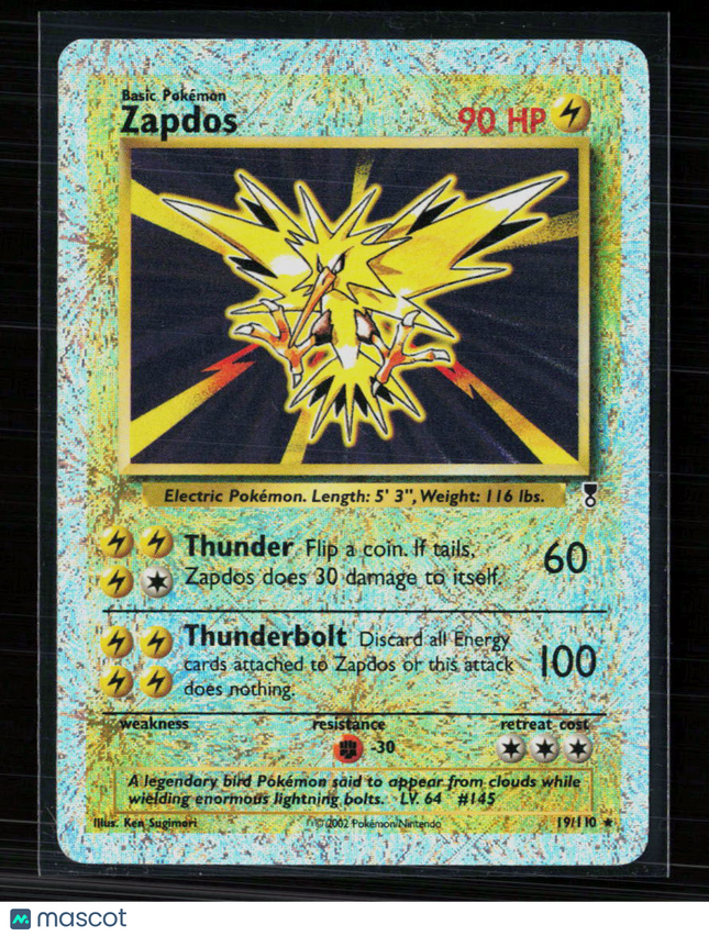 Pokemon 2002 Legendary Collection Zapdos #19/110