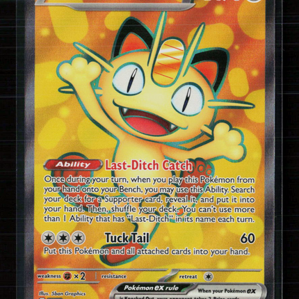 Pokemon 2025 Journey Together Meowth EX SR #107/88