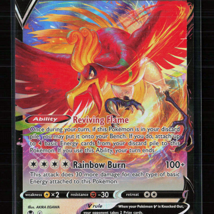 Pokemon 2022 Silver Tempest Ho-Oh V #140/195