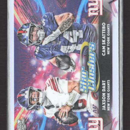 2025 Topps Chrome Star Clusters Jaxson Dart Cam Skattebo #SC-14