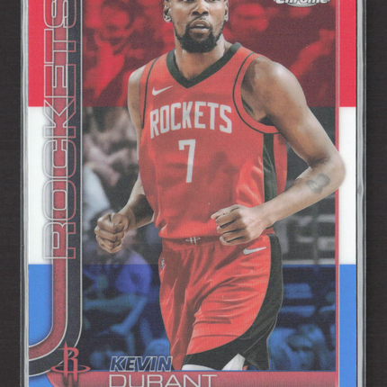 2025 Topps Chrome Kevin Durant #155 Red White Blue