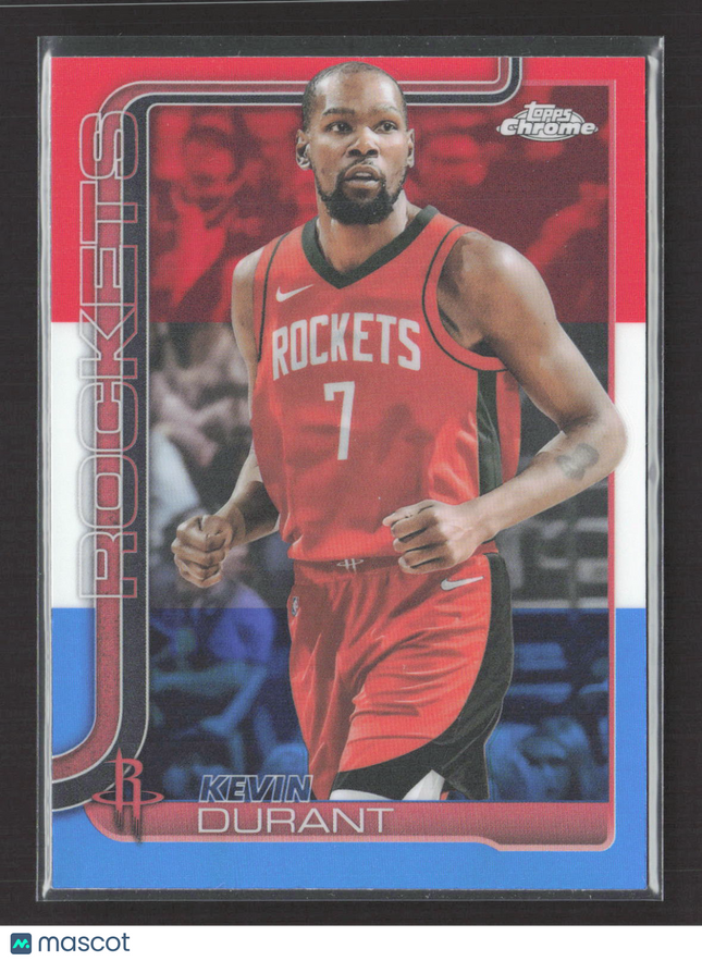 2025 Topps Chrome Kevin Durant #155 Red White Blue