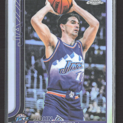 2025 Topps Chrome John Stockton #250 Refractor