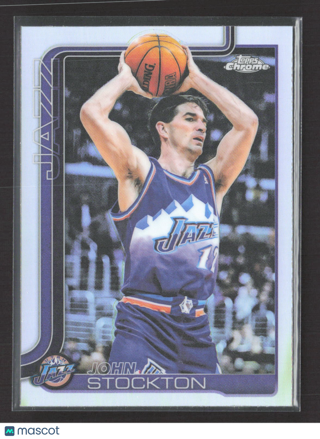 2025 Topps Chrome John Stockton #250 Refractor