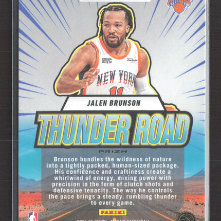 2025 Panini Mosaic Prizm Thunder Road Jalen Brunson #11