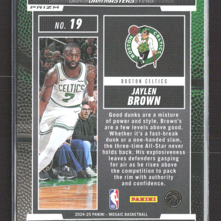 2025 Panini Mosaic Prizm Jam Masters Jaylen Brown #19 Silver