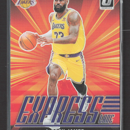 2025 Panini Donruss Optic Prizm Express Lane LeBron James #2 Purple