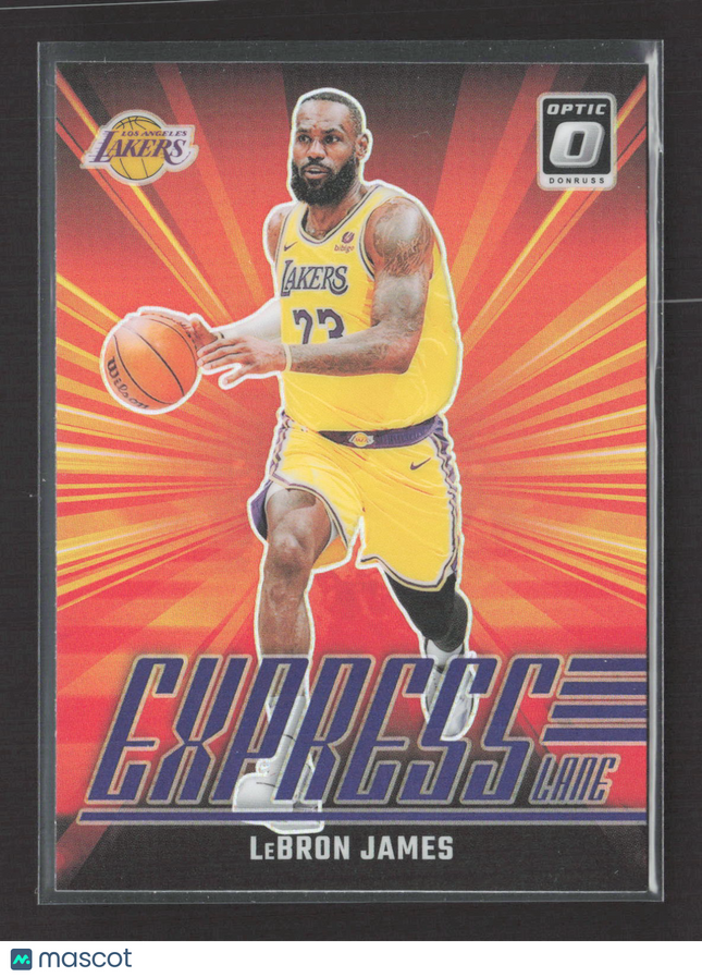 2025 Panini Donruss Optic Prizm Express Lane LeBron James #2 Purple