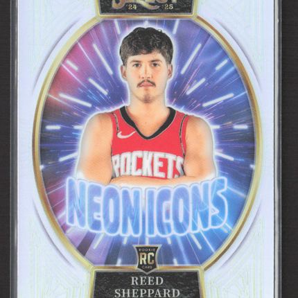 2025 Panini Select Neon Icons Reed Sheppard #13 RC Silver