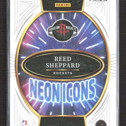 2025 Panini Select Neon Icons Reed Sheppard #13 RC Silver