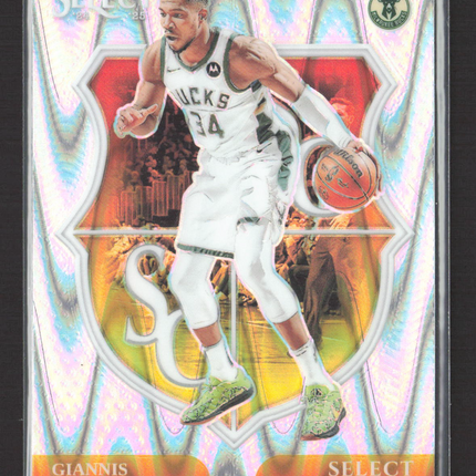 2025 Panini Select Prizm Select Certified Giannis Antetokounmpo #1 Silver