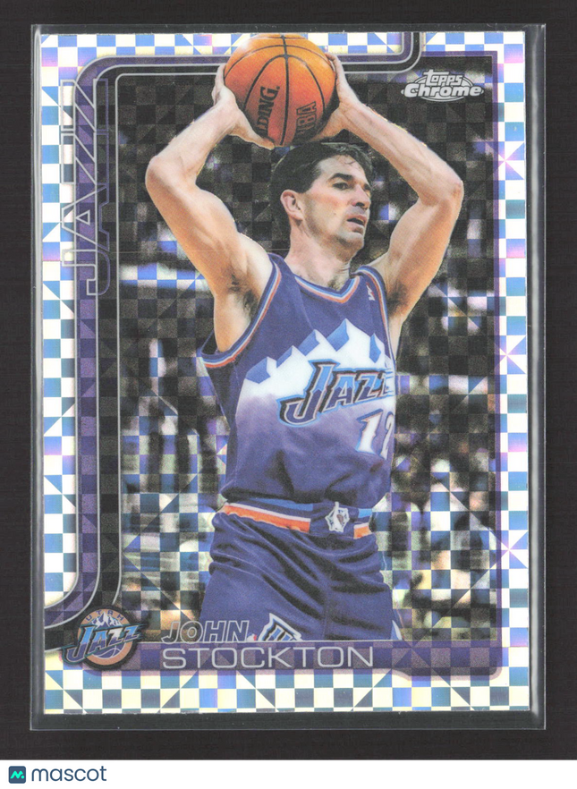 2025 Topps Chrome John Stockton #250 X-Fractor