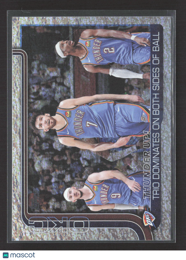 2025 Topps Chet Holmgren Shai Gilgeous-Alexander Jalen Williams #288 Holofoil