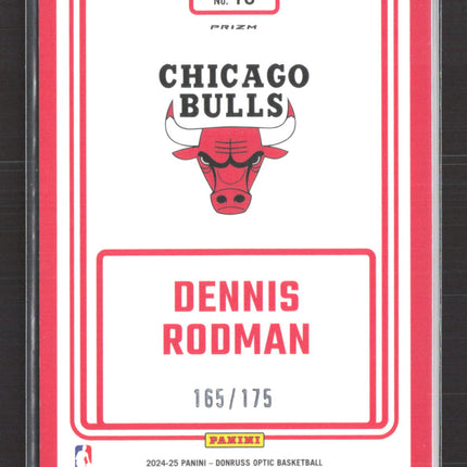 2025 Panini Donruss Optic Prizm Winner Stays Dennis Rodman #16 Blue 165/175