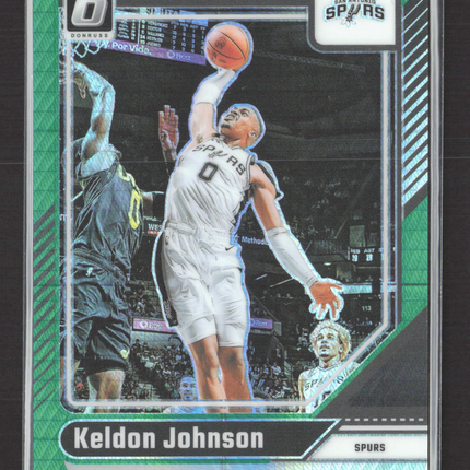 2025 Panini Donruss Optic Keldon Johnson #161 Green Velocity /249