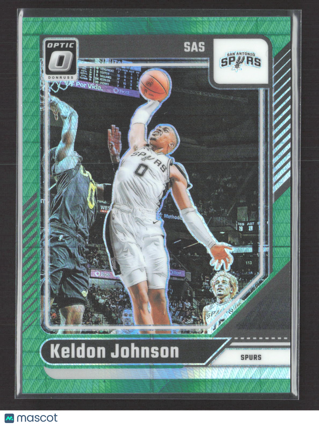 2025 Panini Donruss Optic Keldon Johnson #161 Green Velocity /249