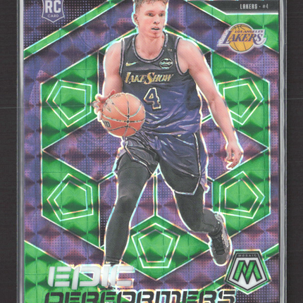 2024 Panini Mosaic Epic Performers Dalton Knecht #14 Green Prizm RC