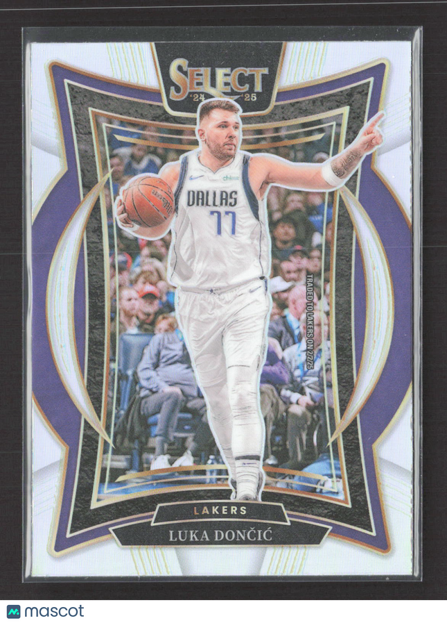 2025 Panini Select Prizm Concourse Luka Doncic #56 Silver