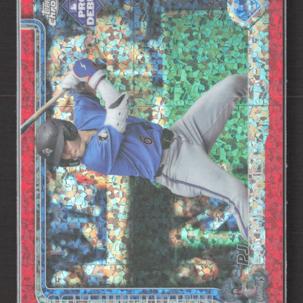 2025 Topps Chrome Pro Debut PJ Morlando #PDC-163 Red Mini Diamond /5