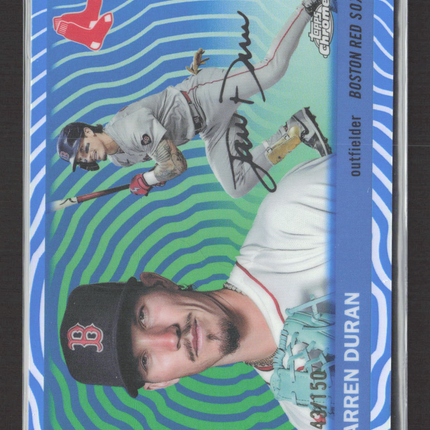 2025 Topps Chrome Platinum Jarren Duran #2 Blue Sonar /150