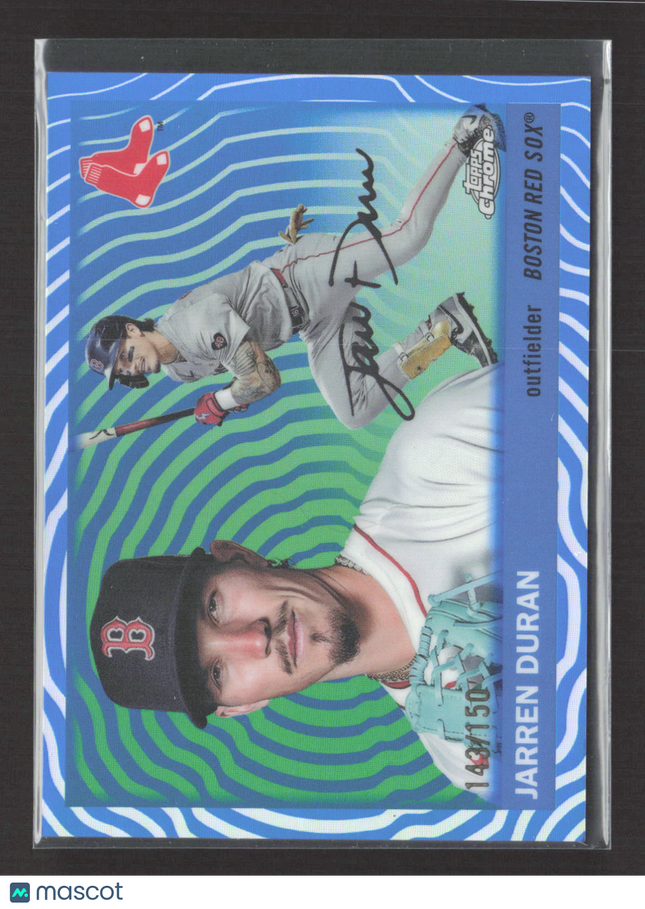 2025 Topps Chrome Platinum Jarren Duran #2 Blue Sonar /150