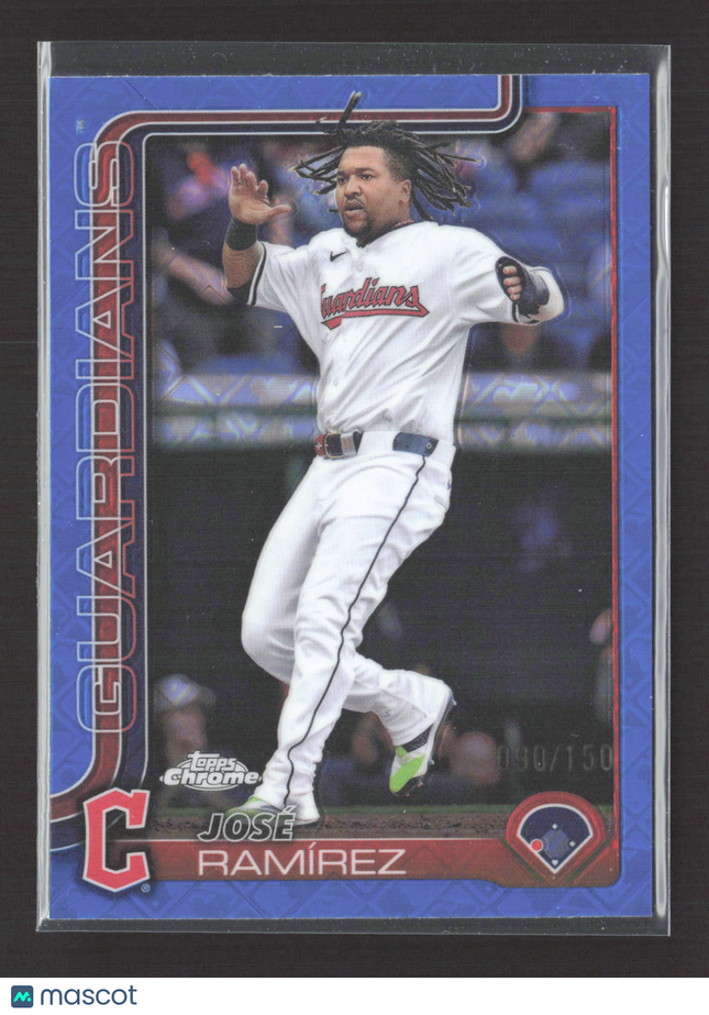2024 Topps Chrome Jose Ramírez #12 Blue Logofractor 090/150