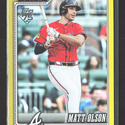 2026 Topps Series One Matt Olson #39 Yellow /399