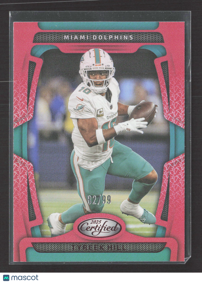 2025 Panini Certified Football Tyreek Hill #62 Pink 32/99