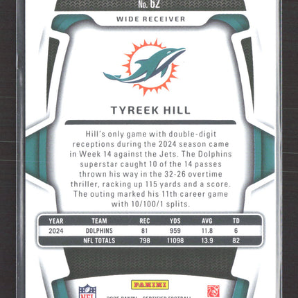 2025 Panini Certified Football Tyreek Hill #62 Pink 32/99