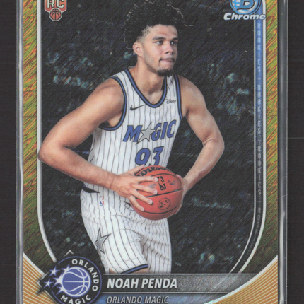 2025 Topps Bowman Chrome Noah Penda #BCV-32 Gold Shimmer RC 24/50
