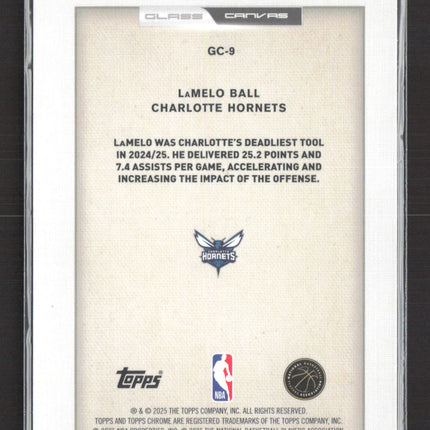 2025 Topps Chrome Glass Canvas LaMelo Ball #GC-9