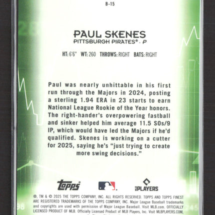 2025 Topps Finest Bullish Paul Skenes #B-15