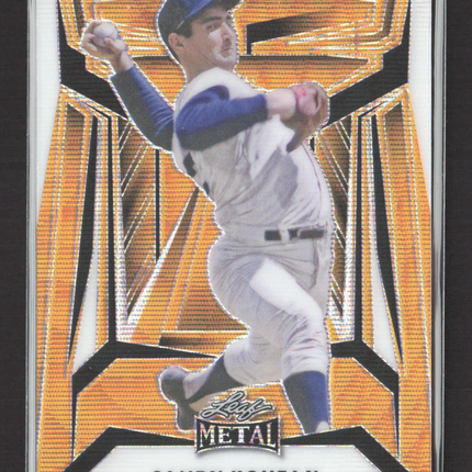 2023 Leaf Metal Baseball Sandy Koufax #B-31 Orange Wave 1/1